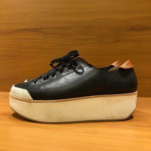 Flamingos Tatum Black Platform Sneakers - Size 39